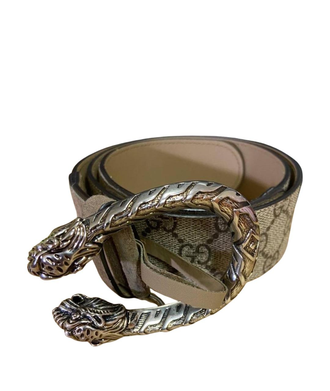 GUCCI Коричневый кожаный ремень, фото 1