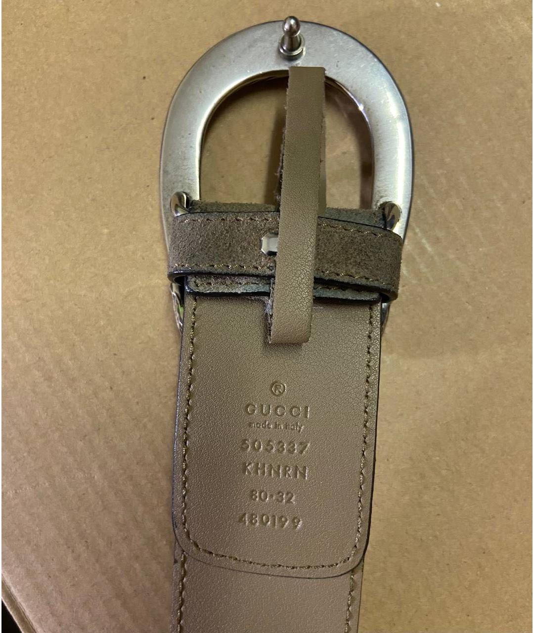 GUCCI Коричневый кожаный ремень, фото 4