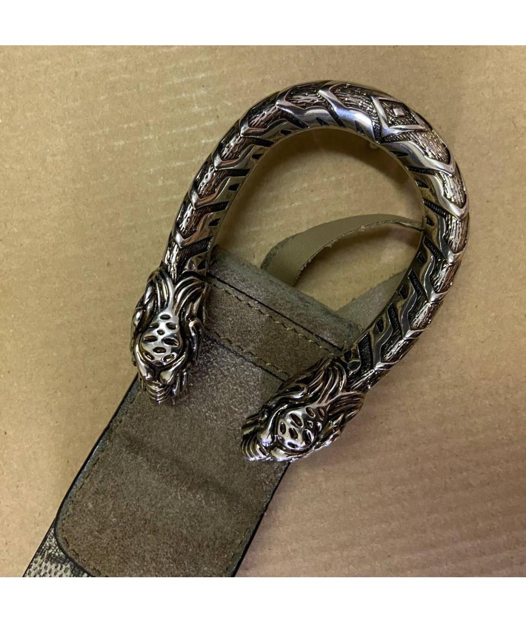 GUCCI Коричневый кожаный ремень, фото 5