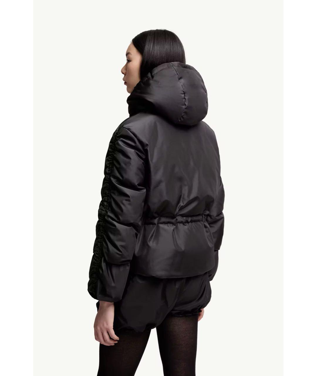 MONCLER Черная полиэстеровая куртка, фото 3