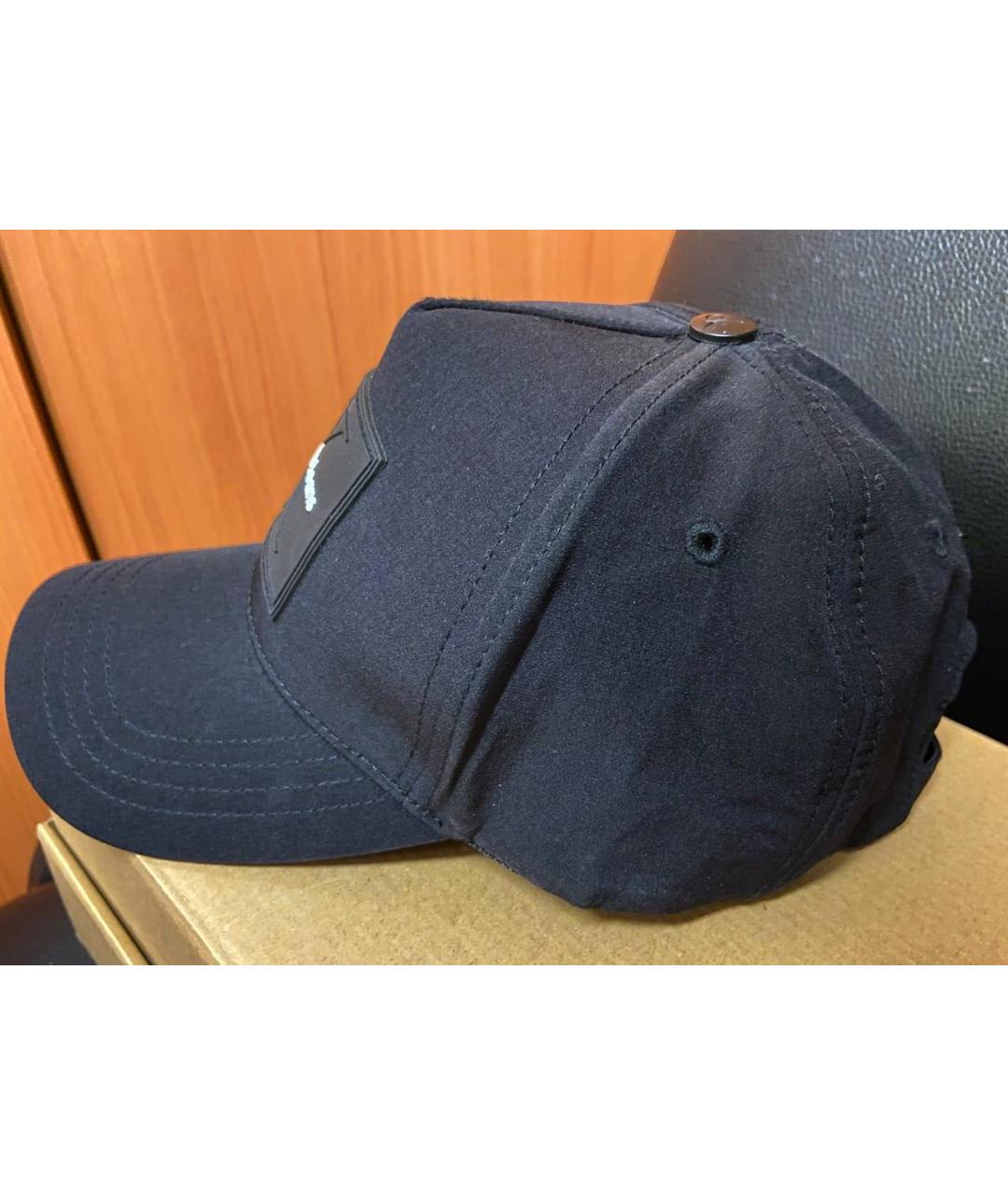 CALVIN KLEIN JEANS Черная хлопковая кепка, фото 4