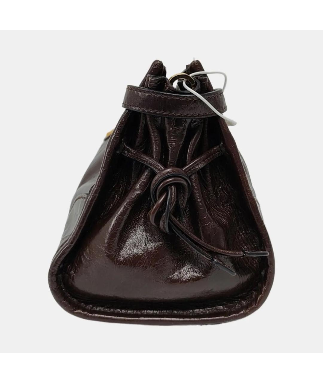 PRADA Коричневая кожаная сумка через плечо, фото 2