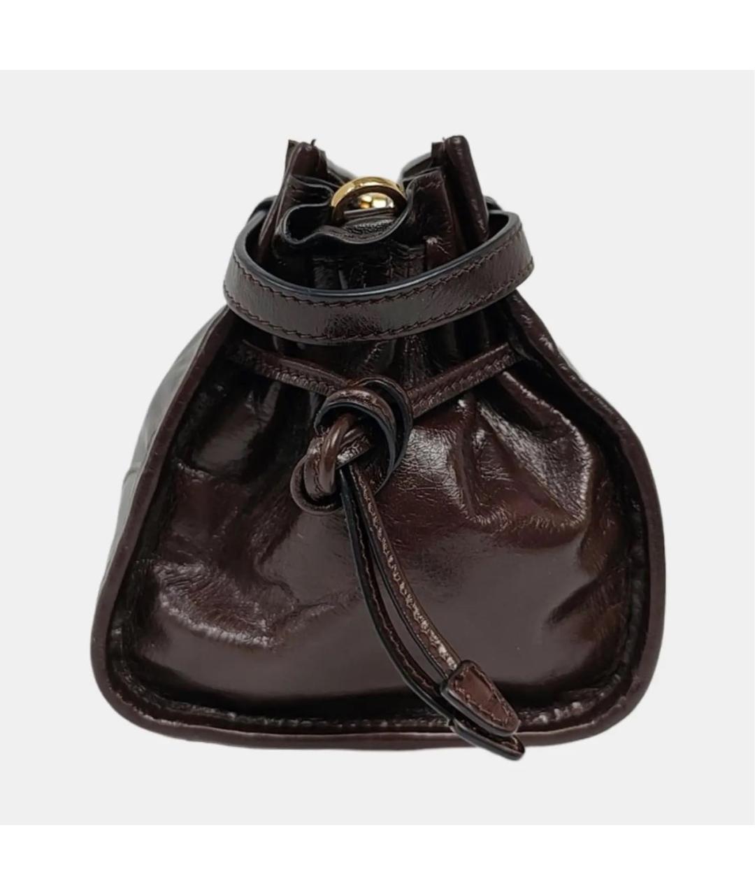 PRADA Коричневая кожаная сумка через плечо, фото 3