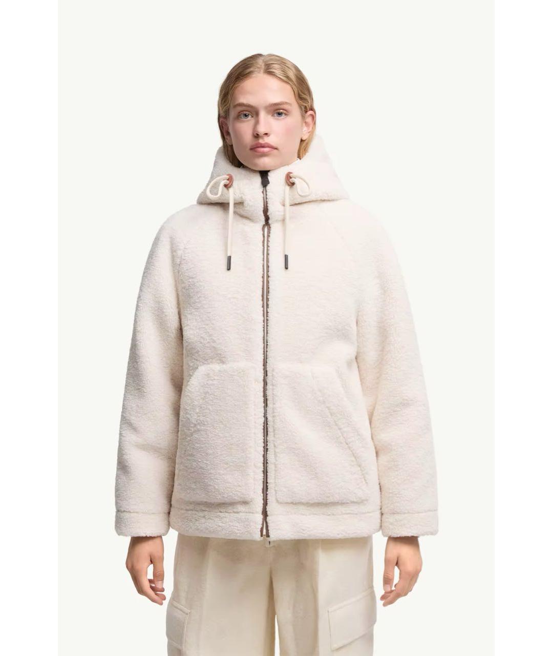 MONCLER Белый пуховик, фото 2