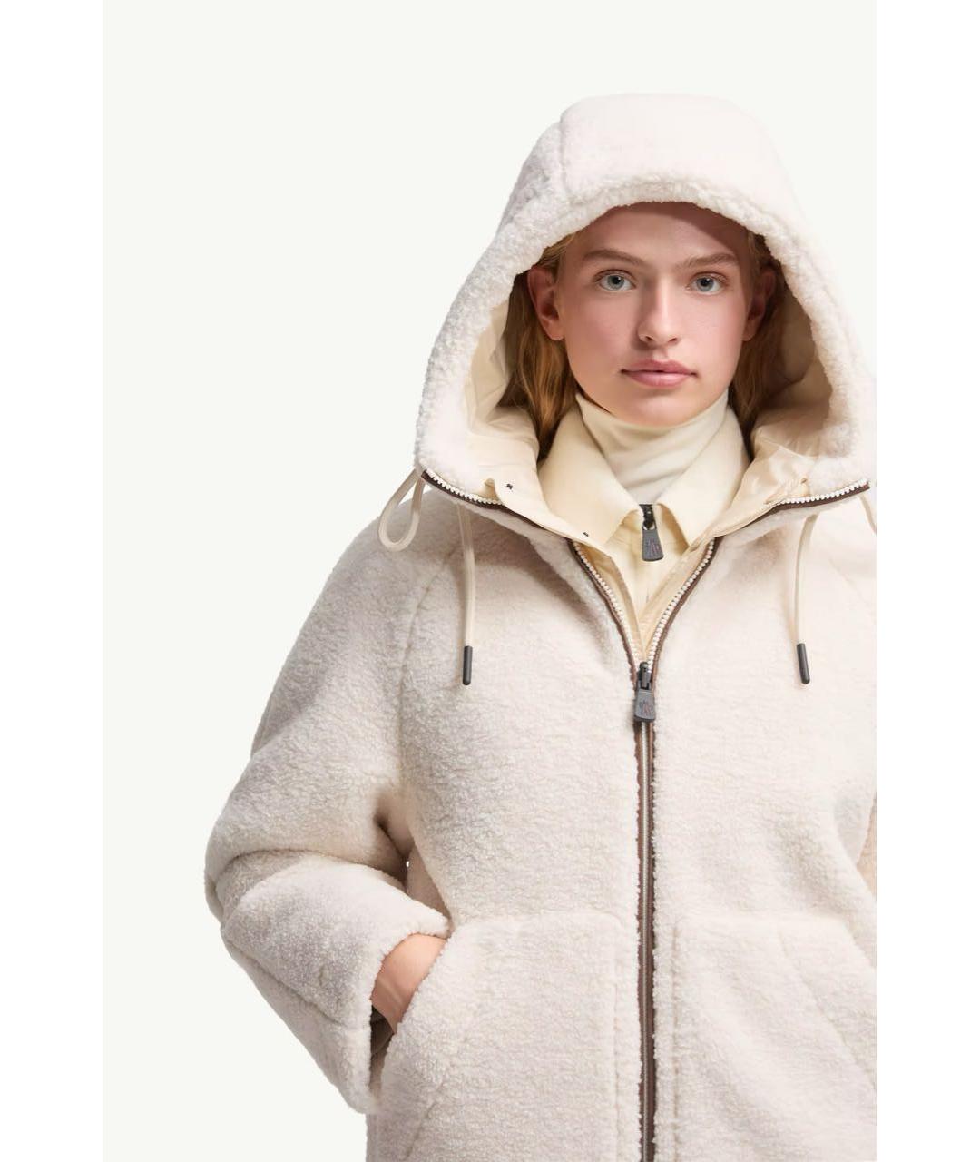 MONCLER Белый пуховик, фото 5