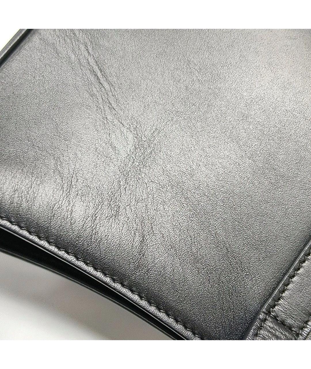 SAINT LAURENT Черная кожаная сумка с короткими ручками, фото 6