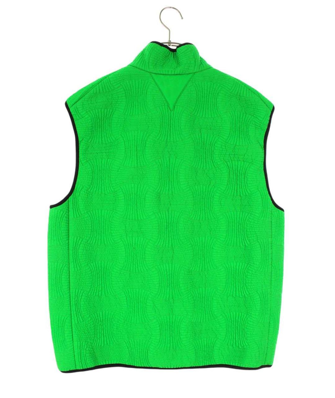 BOTTEGA VENETA Зеленый атласный жилет, фото 2