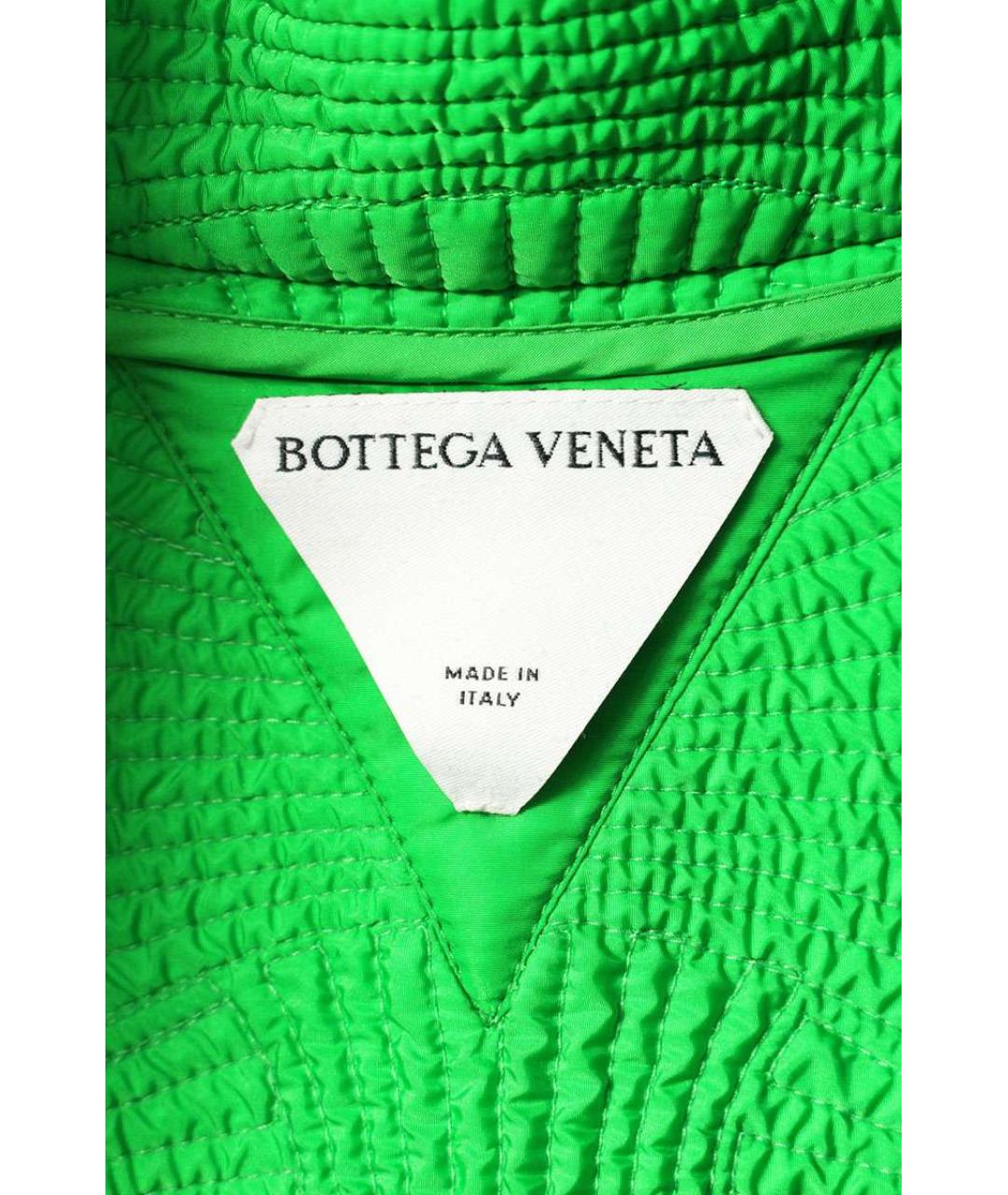 BOTTEGA VENETA Зеленый атласный жилет, фото 3