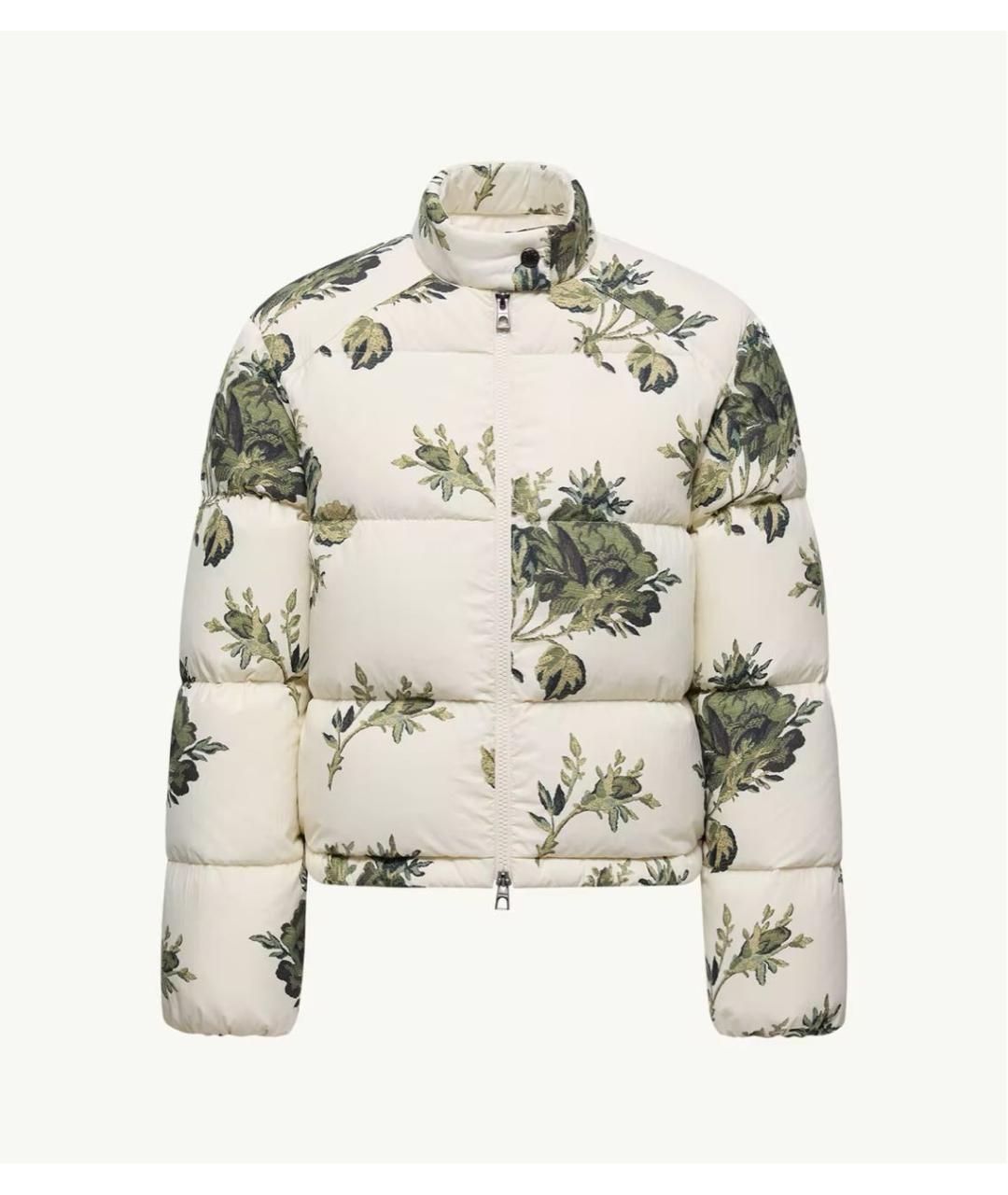 MONCLER Белый полиамидовый пуховик, фото 6