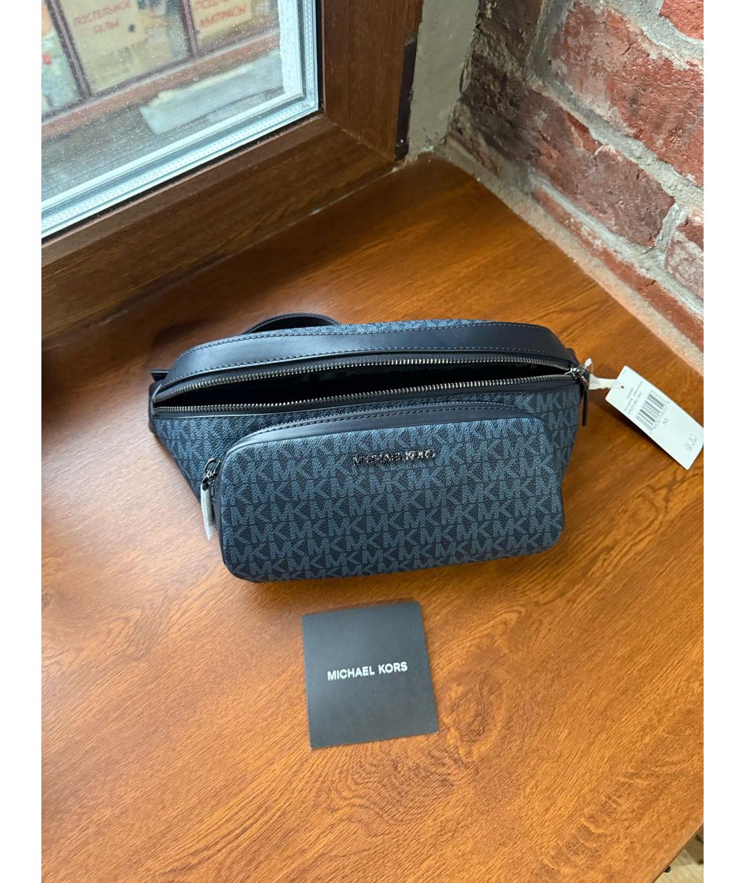 MICHAEL KORS Темно-синяя поясная сумка, фото 4