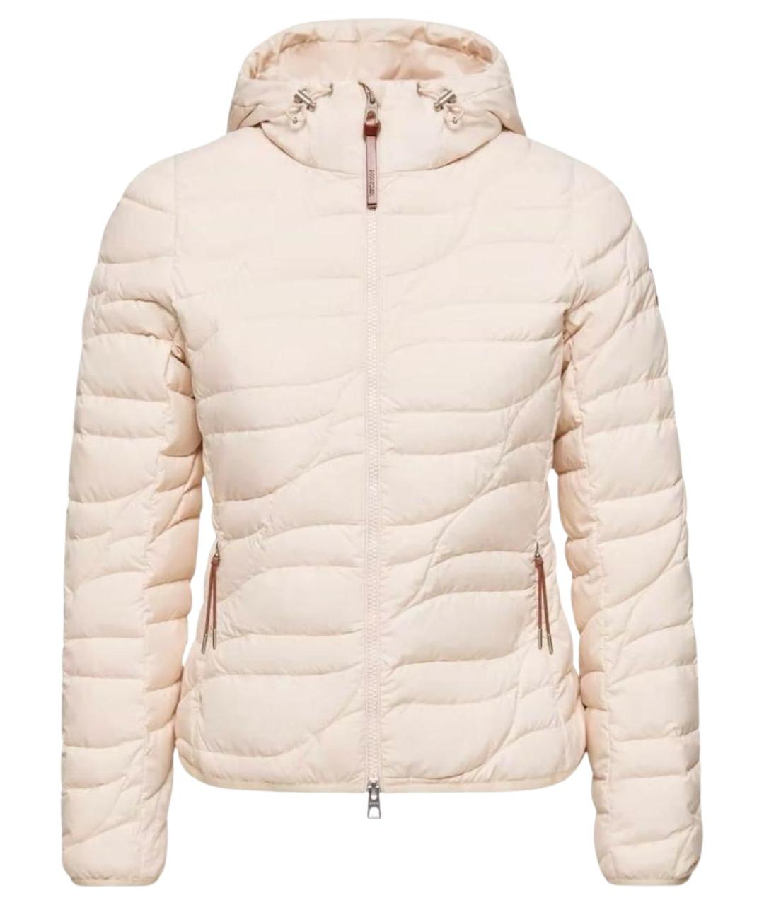 MONCLER Бежевая полиэстеровая куртка, фото 1