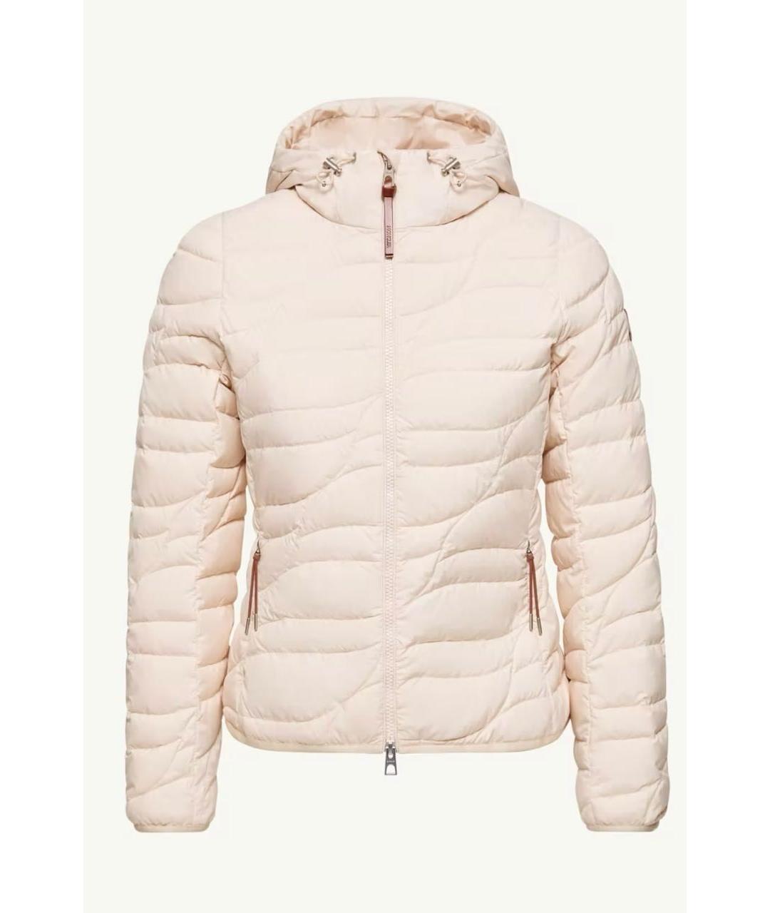 MONCLER Бежевая полиэстеровая куртка, фото 5