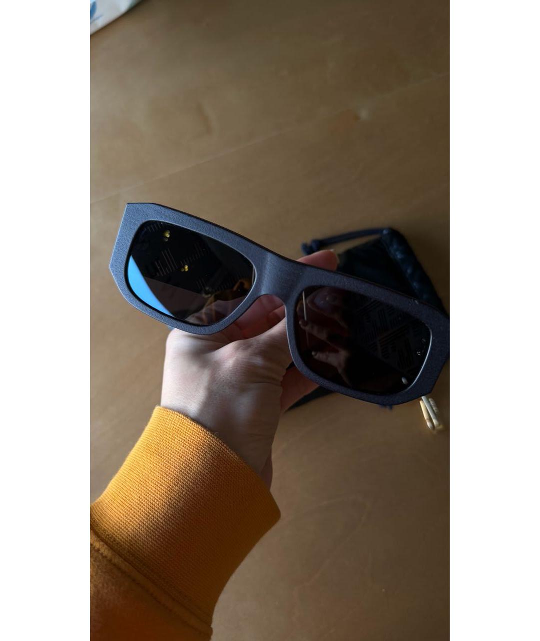 FENDI Черные пластиковые солнцезащитные очки, фото 7