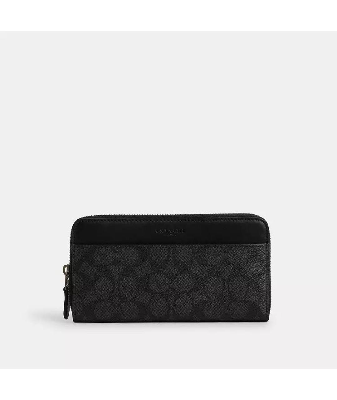 COACH Антрацитовый кошелек, фото 9