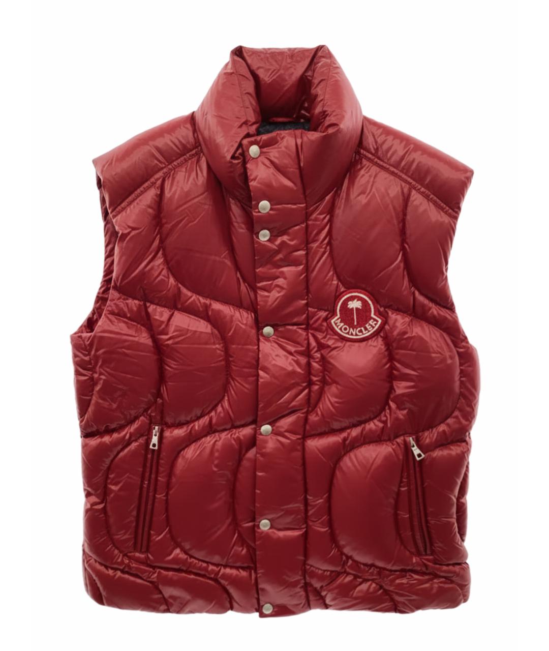 MONCLER Бордовый жилет, фото 1