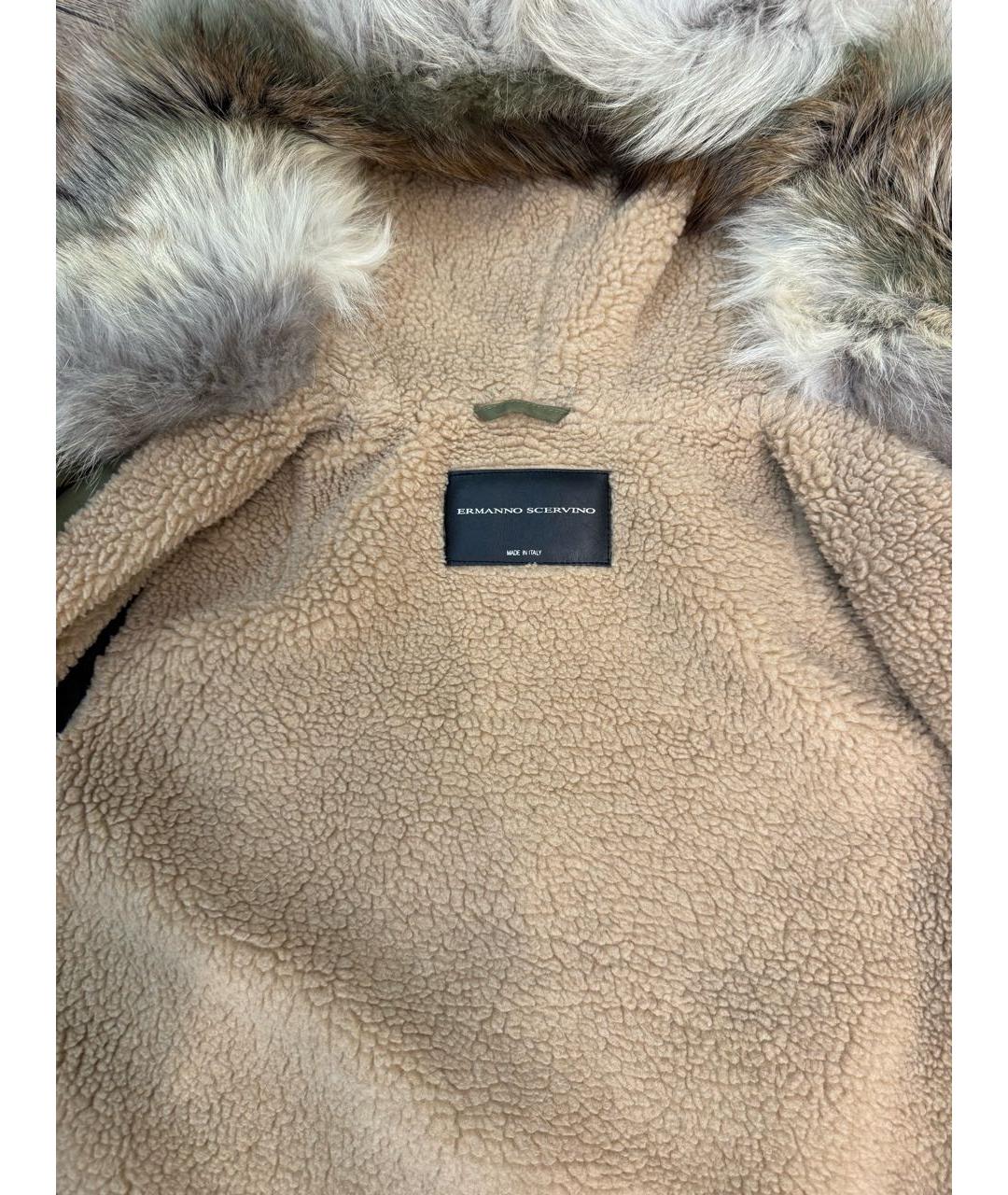 ERMANNO SCERVINO Зеленая хлопковая парка, фото 6