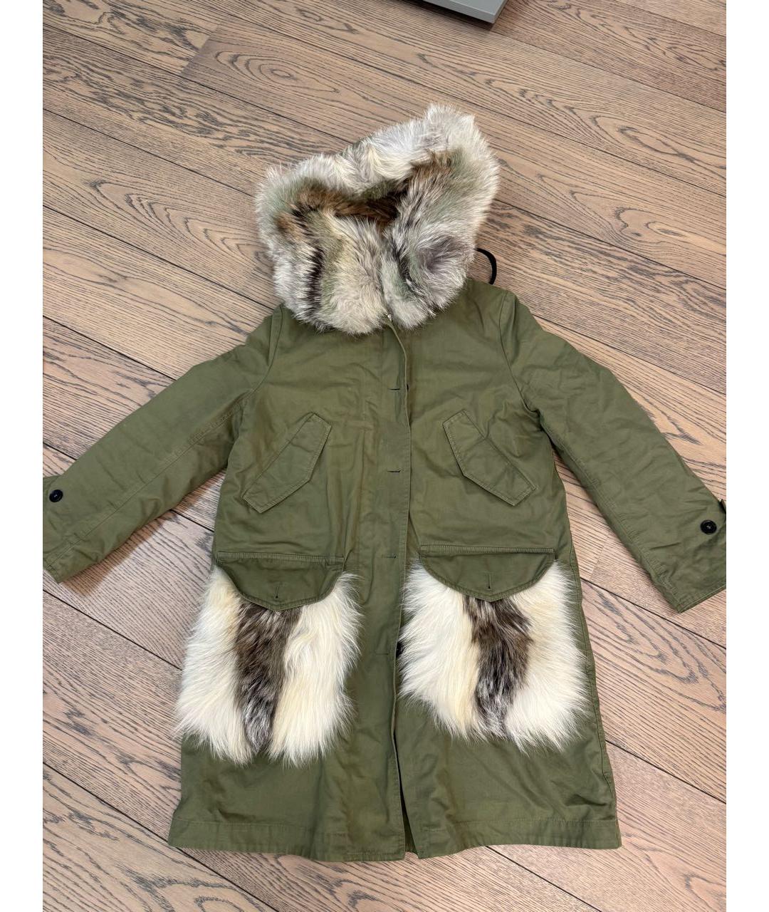 ERMANNO SCERVINO Зеленая хлопковая парка, фото 8