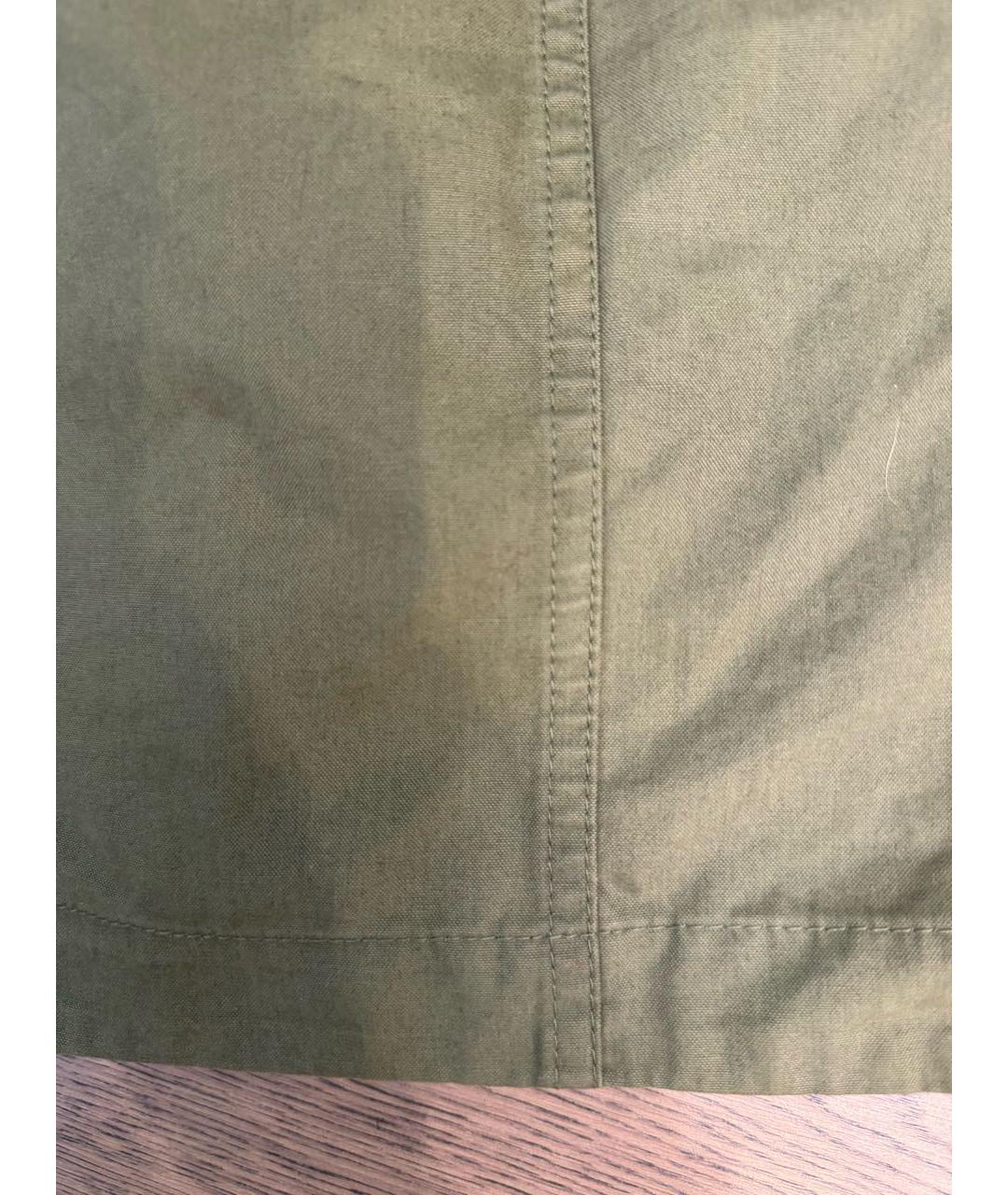 ERMANNO SCERVINO Зеленая хлопковая парка, фото 4