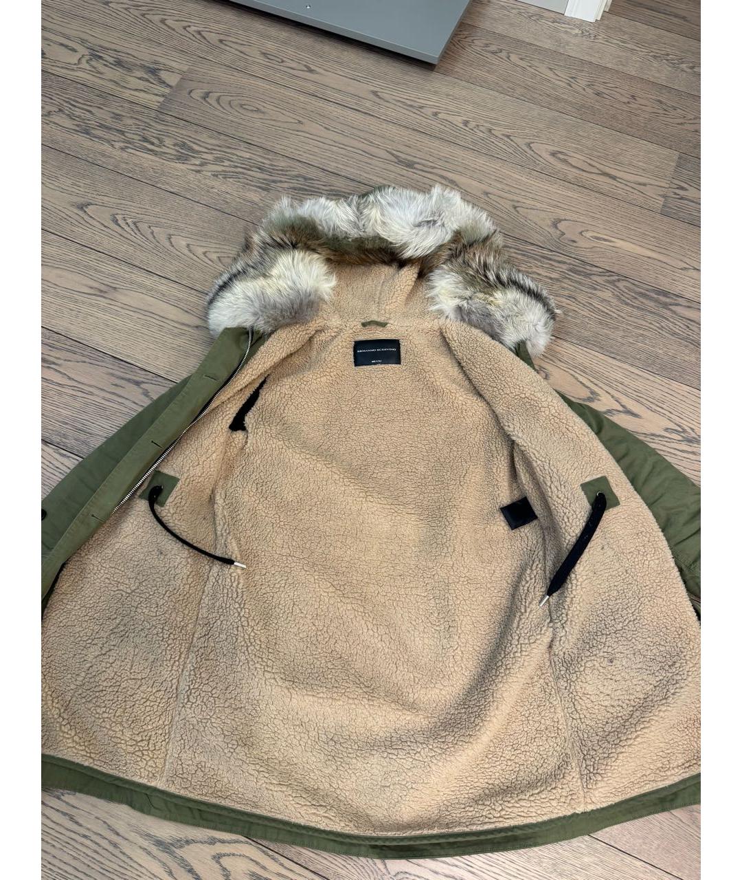 ERMANNO SCERVINO Зеленая хлопковая парка, фото 5