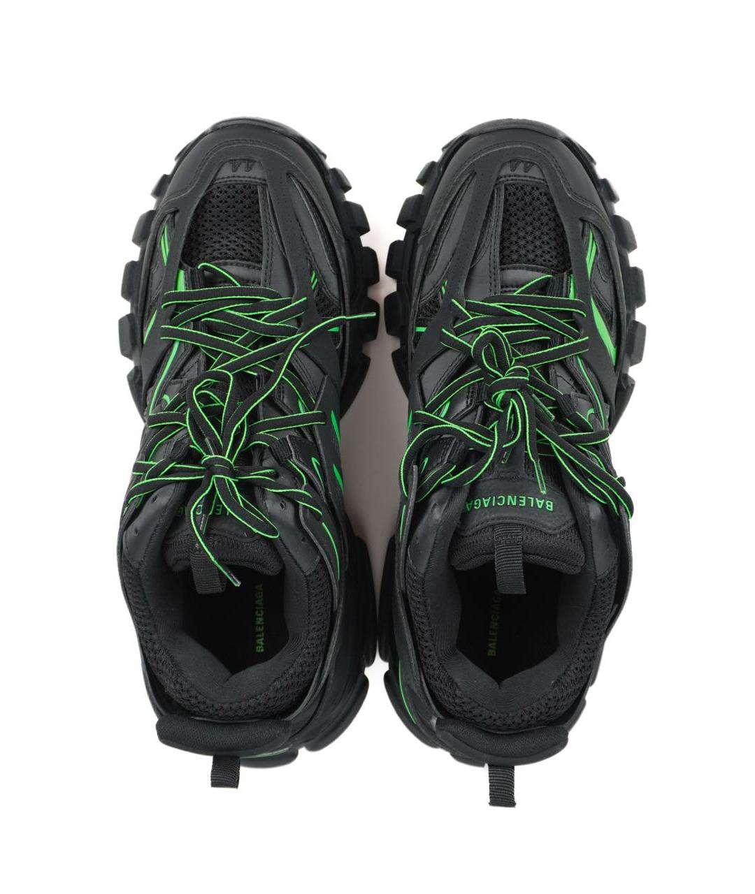 BALENCIAGA Черные кожаные низкие кроссовки / кеды, фото 3