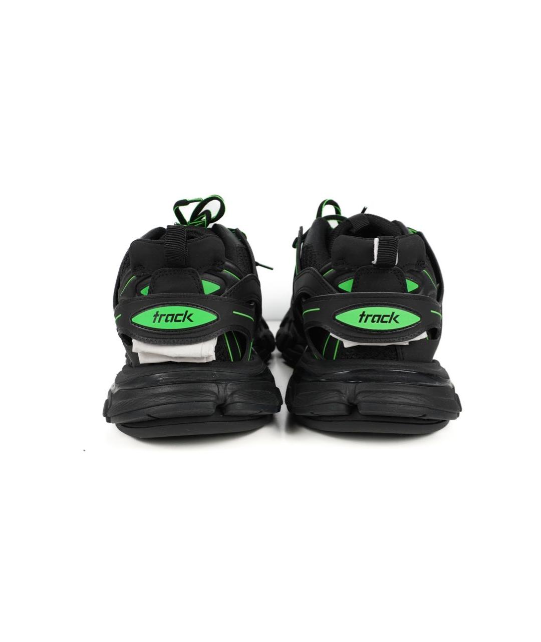 BALENCIAGA Черные кожаные низкие кроссовки / кеды, фото 2