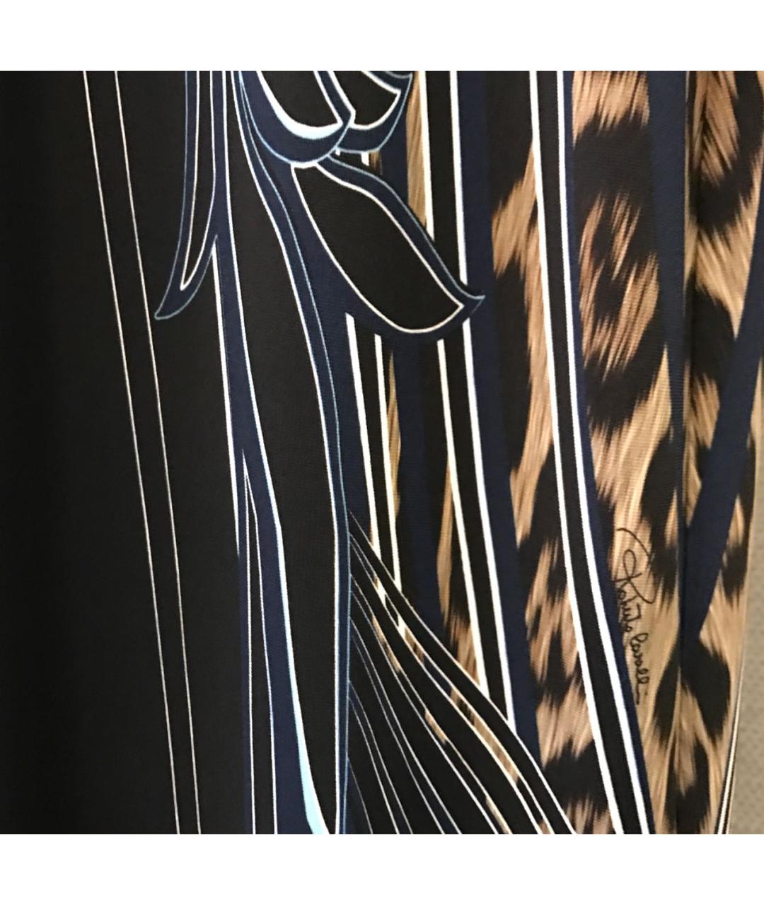 ROBERTO CAVALLI Мульти вискозное вечернее платье, фото 7