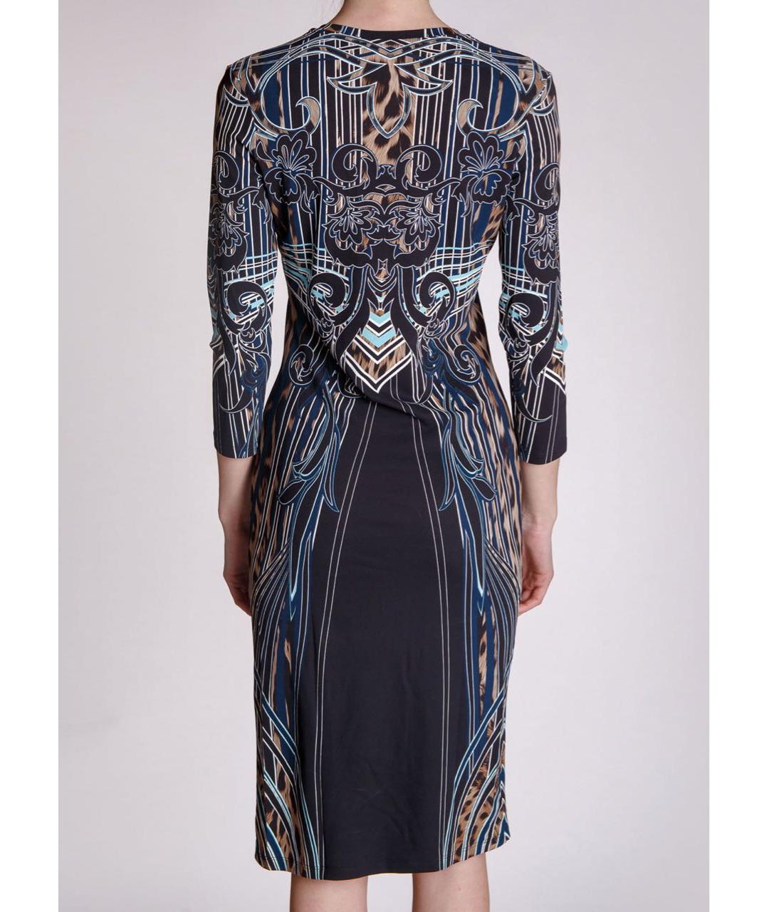ROBERTO CAVALLI Мульти вискозное вечернее платье, фото 3