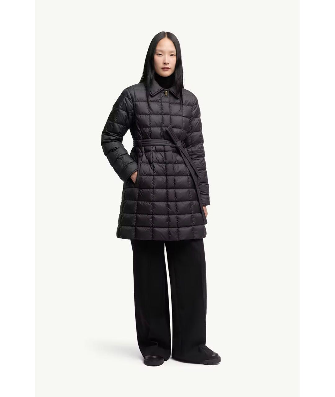 MONCLER Черный пуховик, фото 2