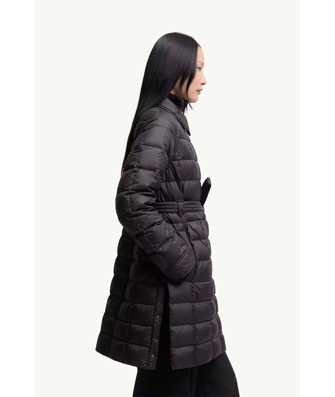 MONCLER Черный пуховик, фото 4