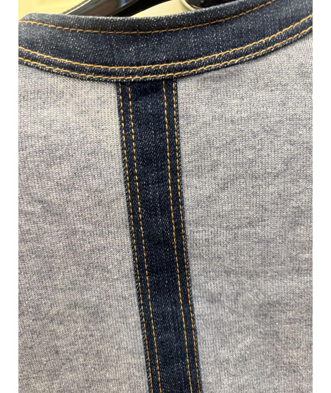 CHANEL Серый хлопковый жакет/пиджак, фото 4