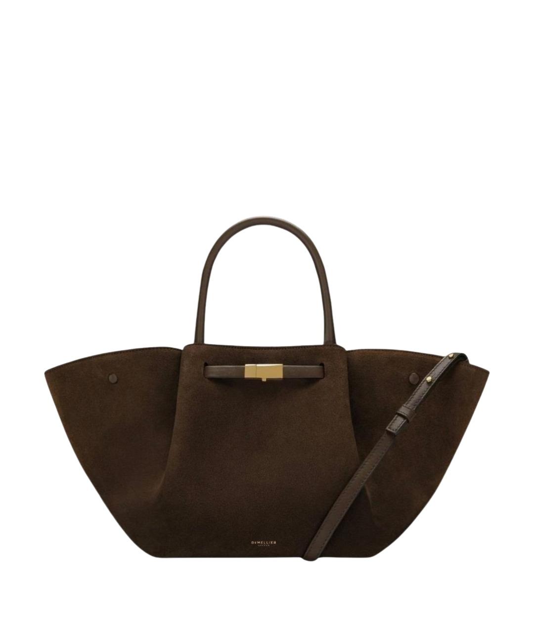 DEMELLIER Коричневая замшевая сумка тоут, фото 1