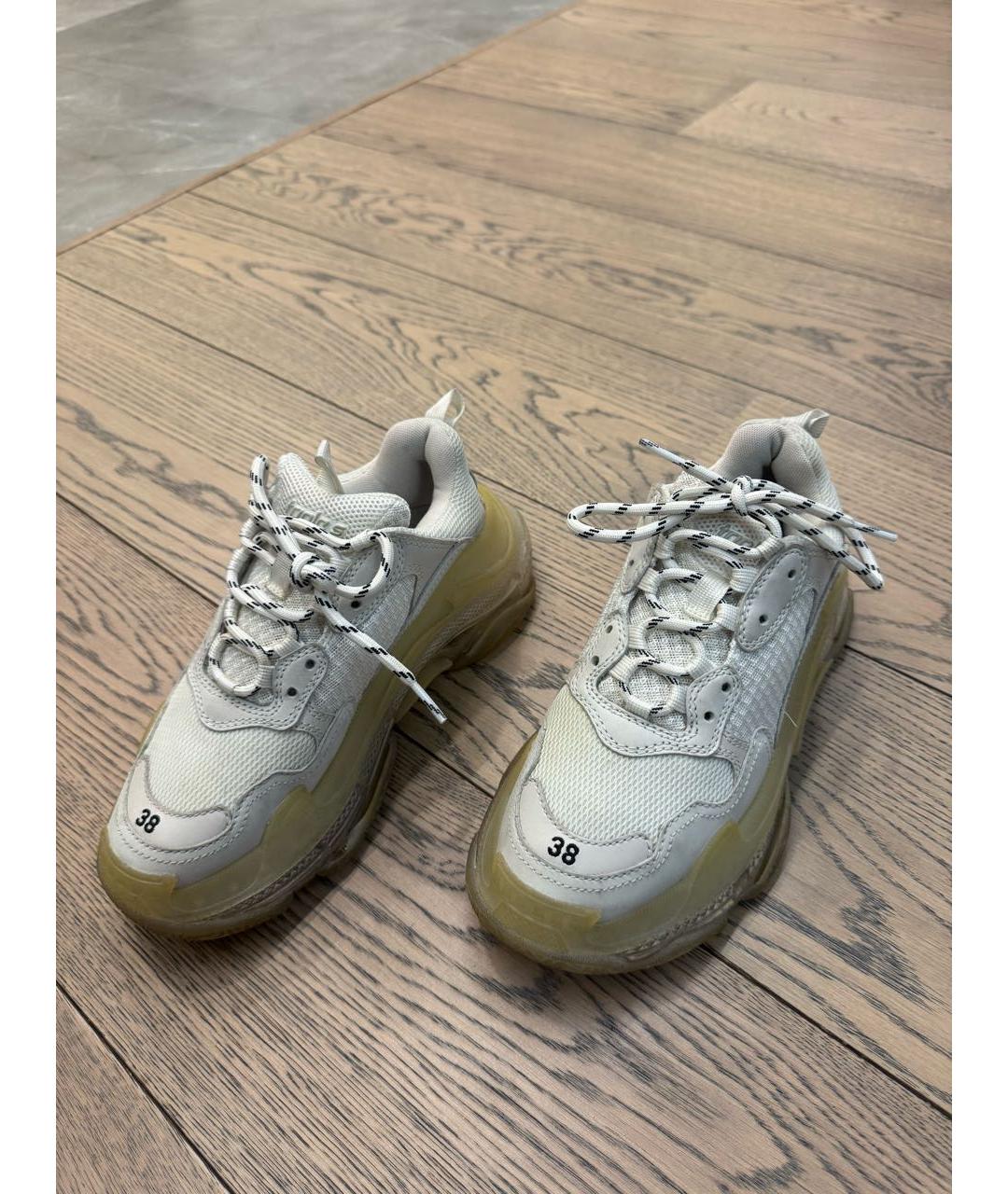 BALENCIAGA Бежевые кроссовки, фото 2