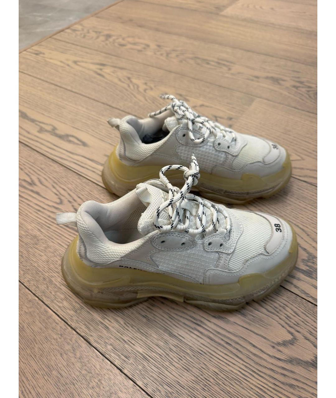 BALENCIAGA Бежевые кроссовки, фото 7
