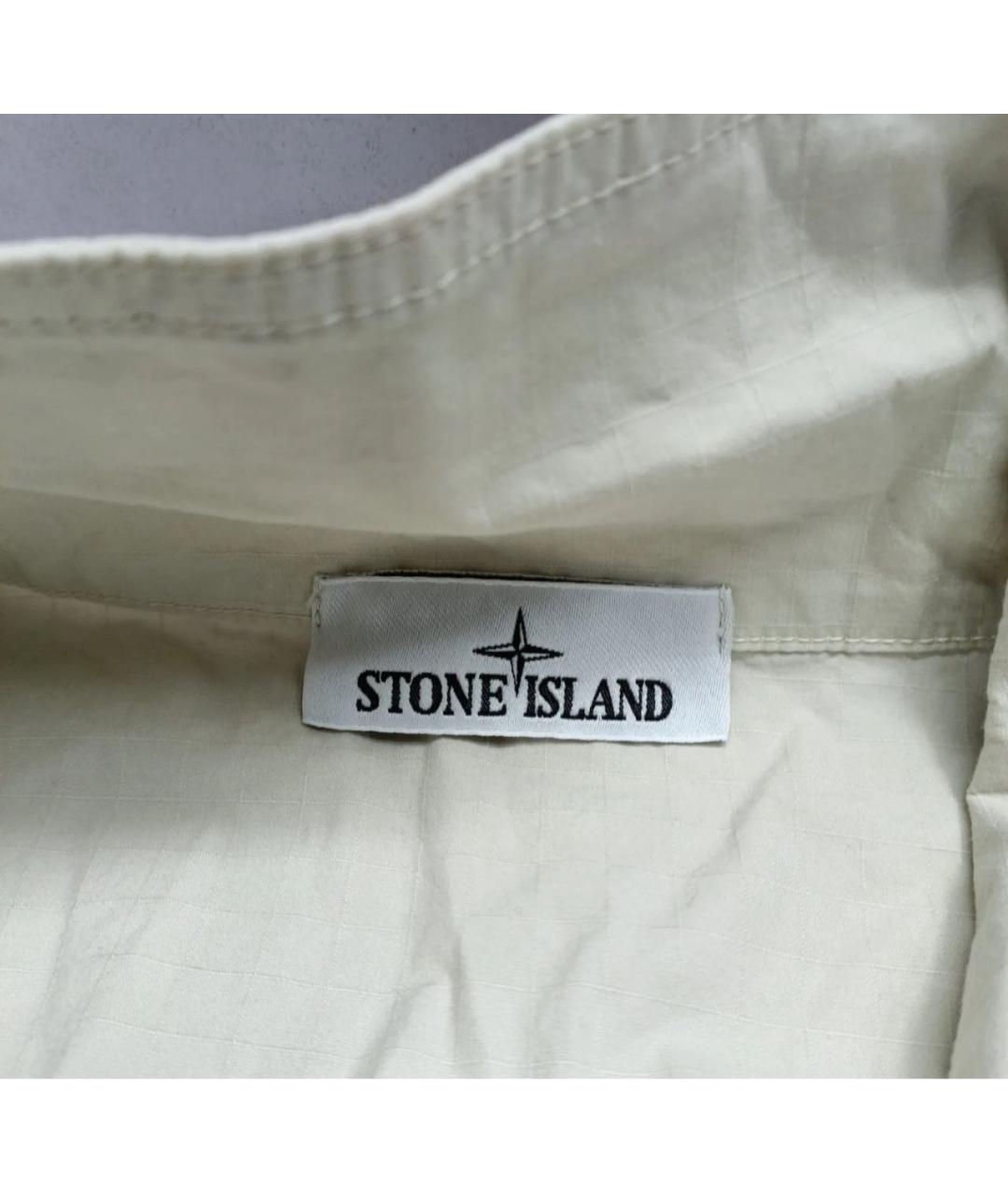 STONE ISLAND Бежевая хлопковая куртка, фото 3