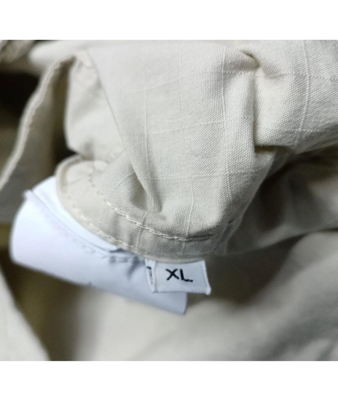 STONE ISLAND Бежевая хлопковая куртка, фото 7