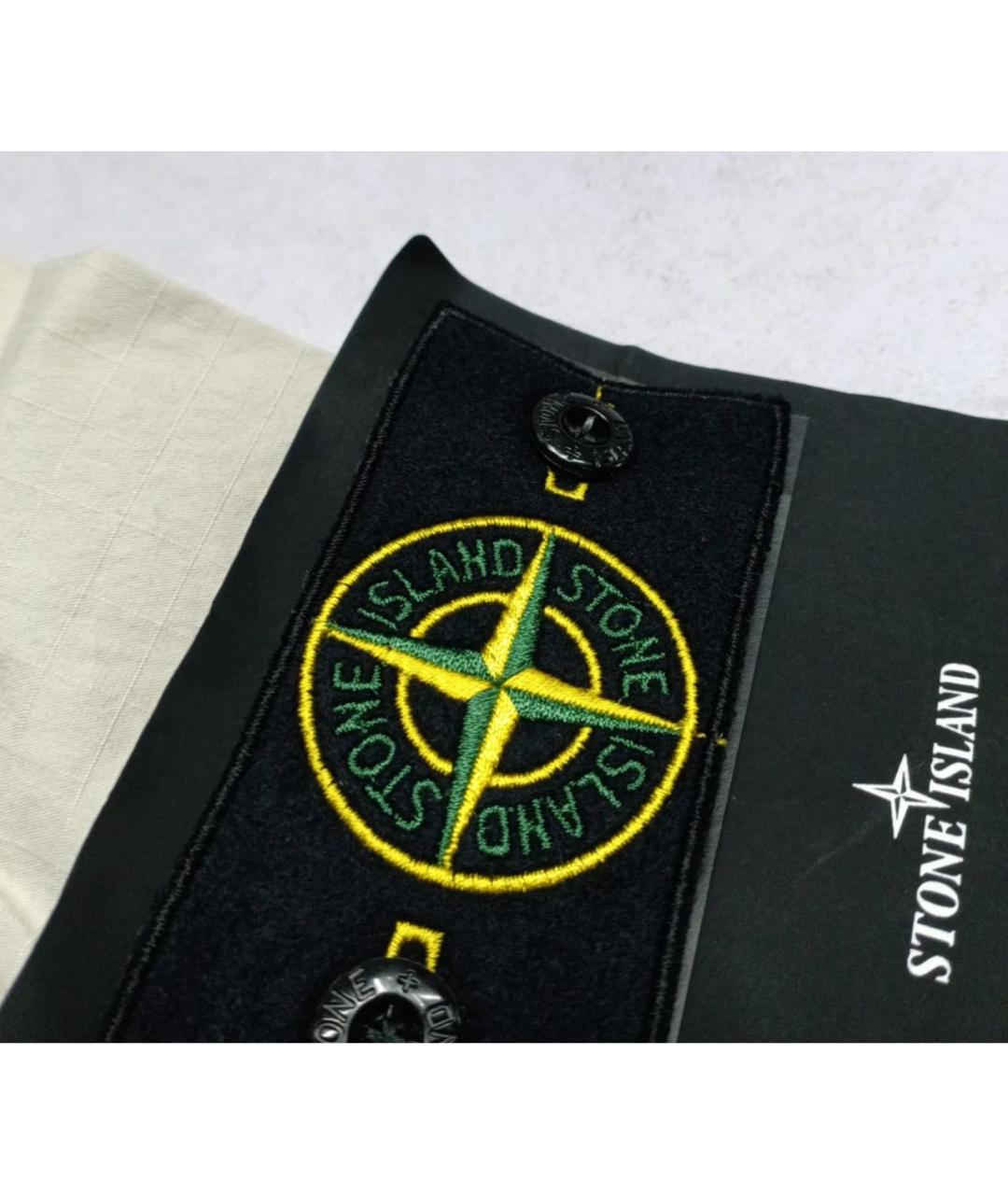 STONE ISLAND Бежевая хлопковая куртка, фото 6