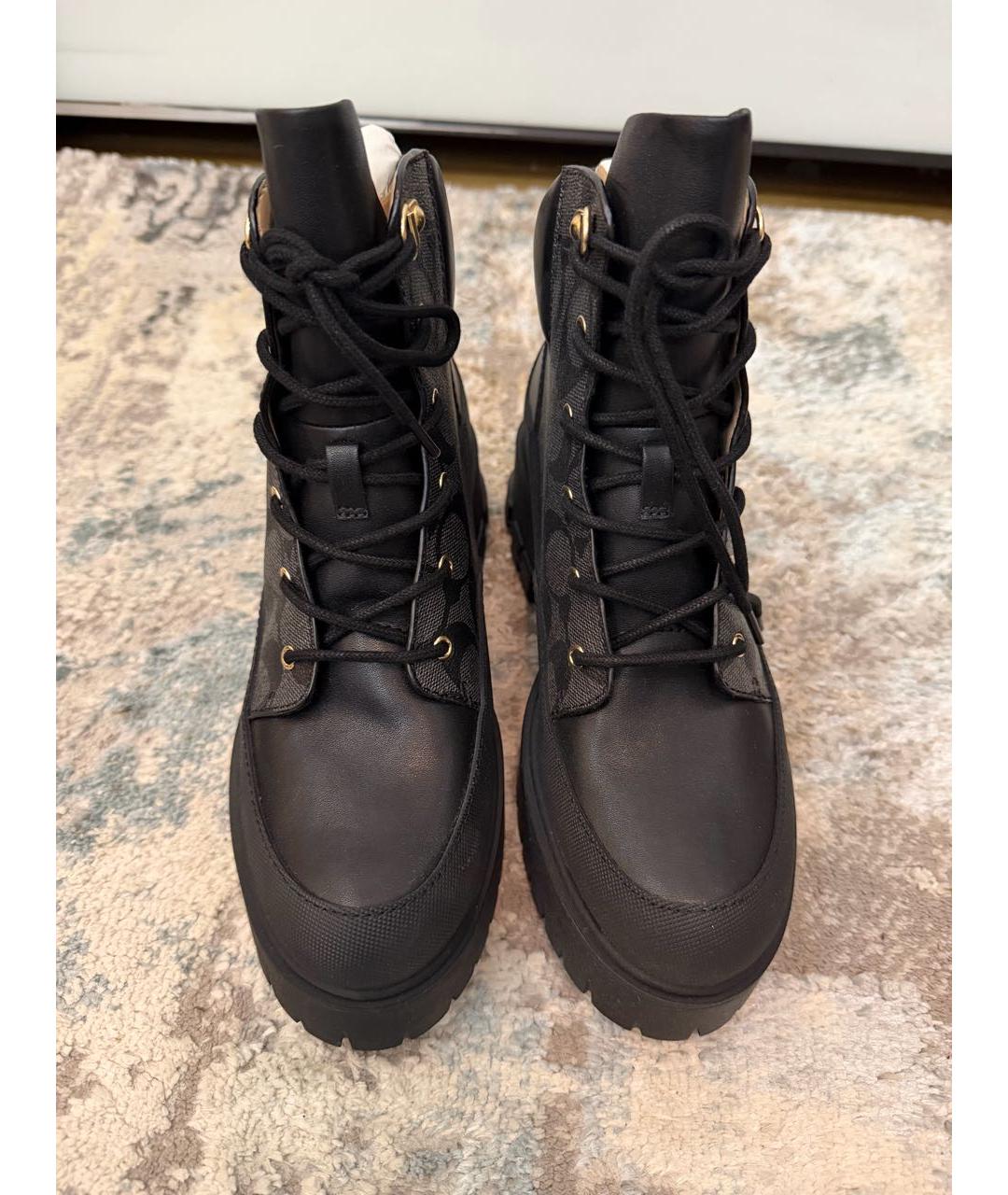 COACH Черные ботинки, фото 4