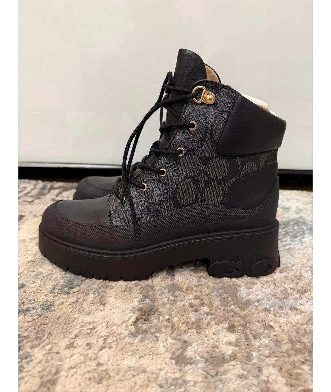 COACH Черные ботинки, фото 6