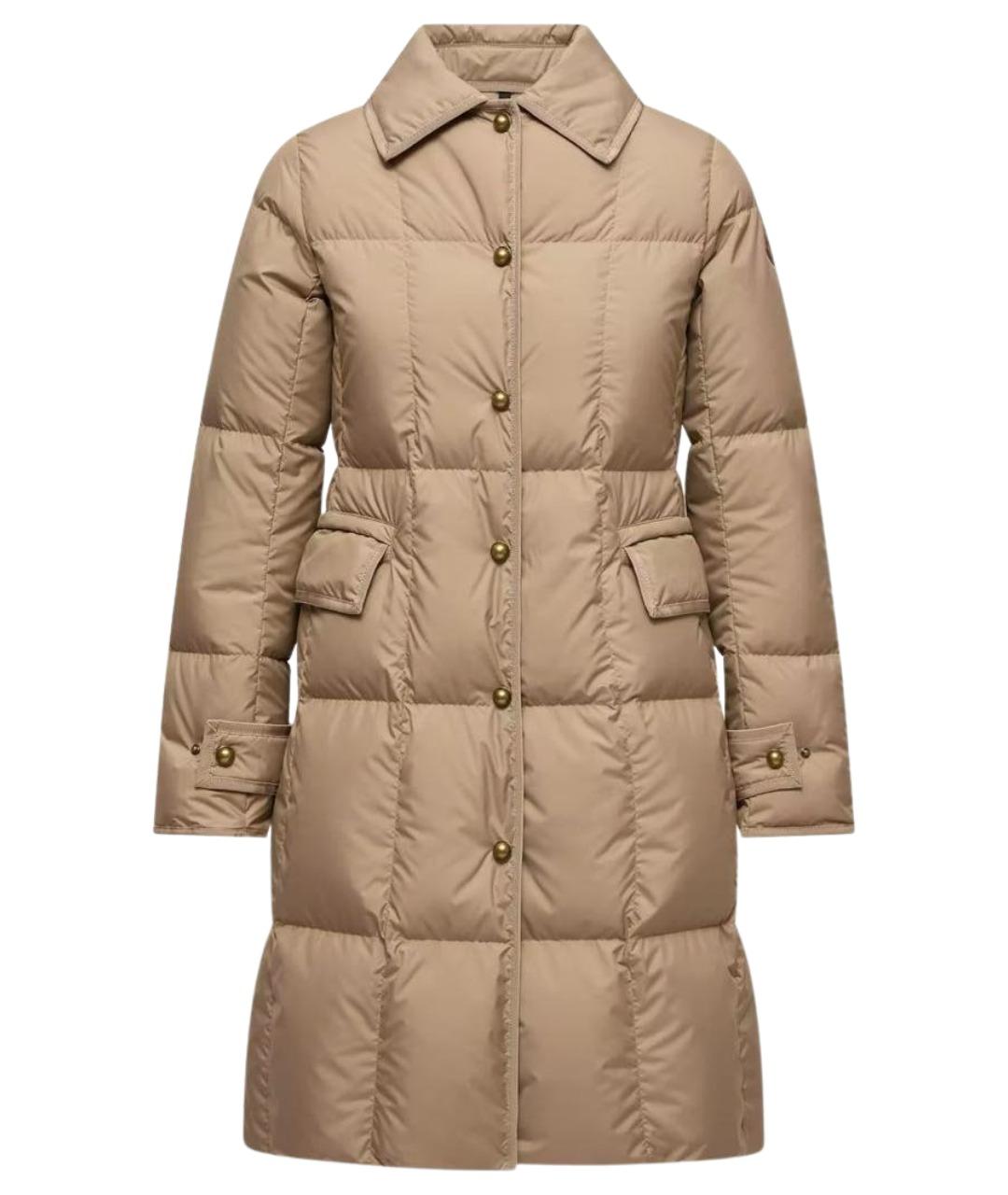 MONCLER Бежевый пуховик, фото 8