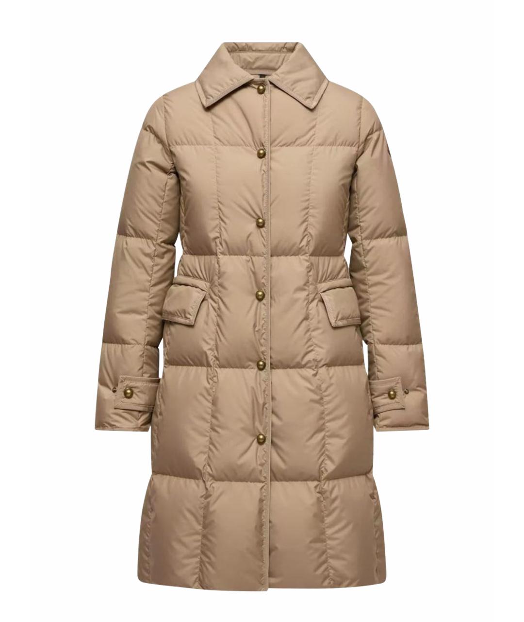 MONCLER Бежевый пуховик, фото 1