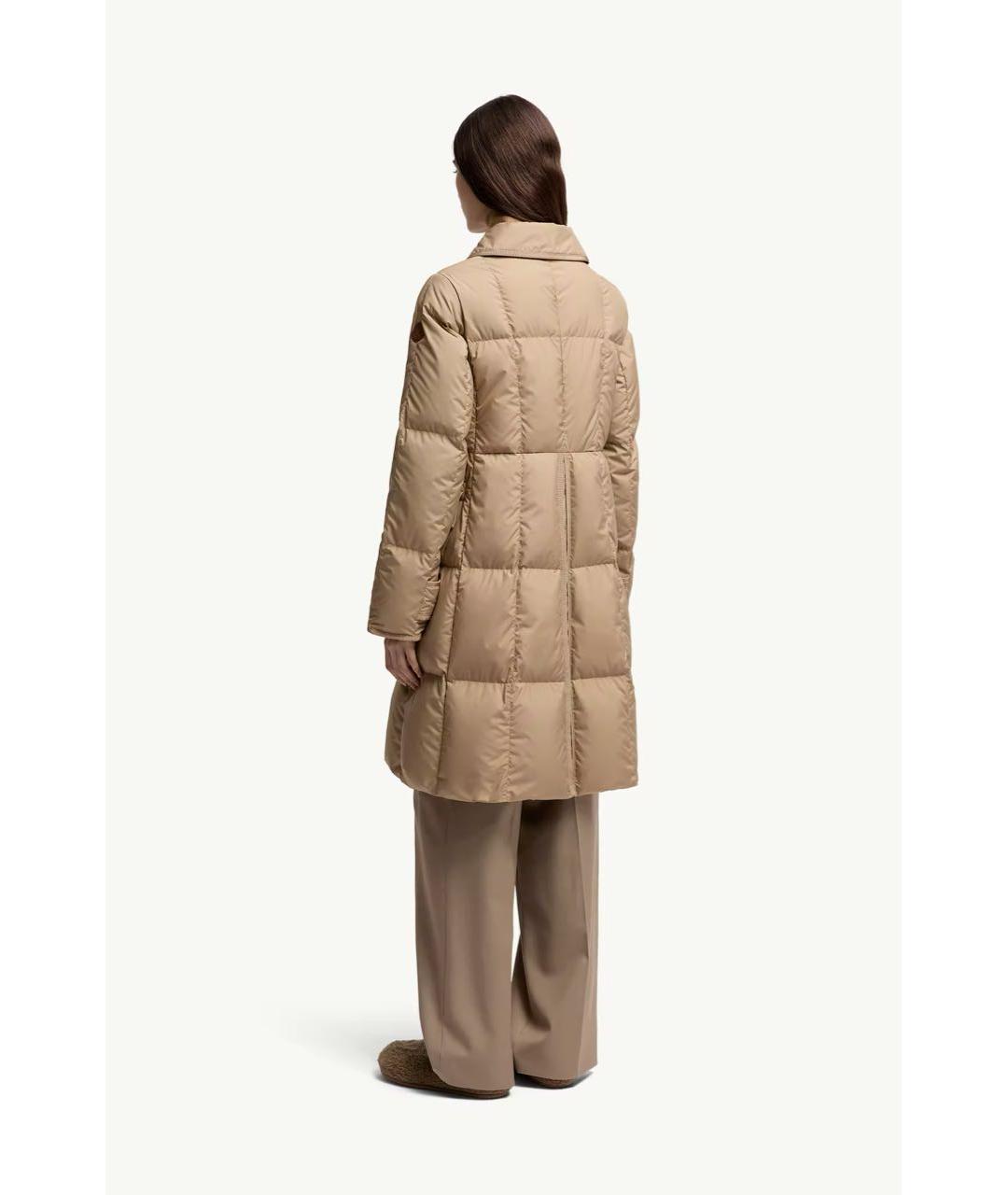 MONCLER Бежевый пуховик, фото 3