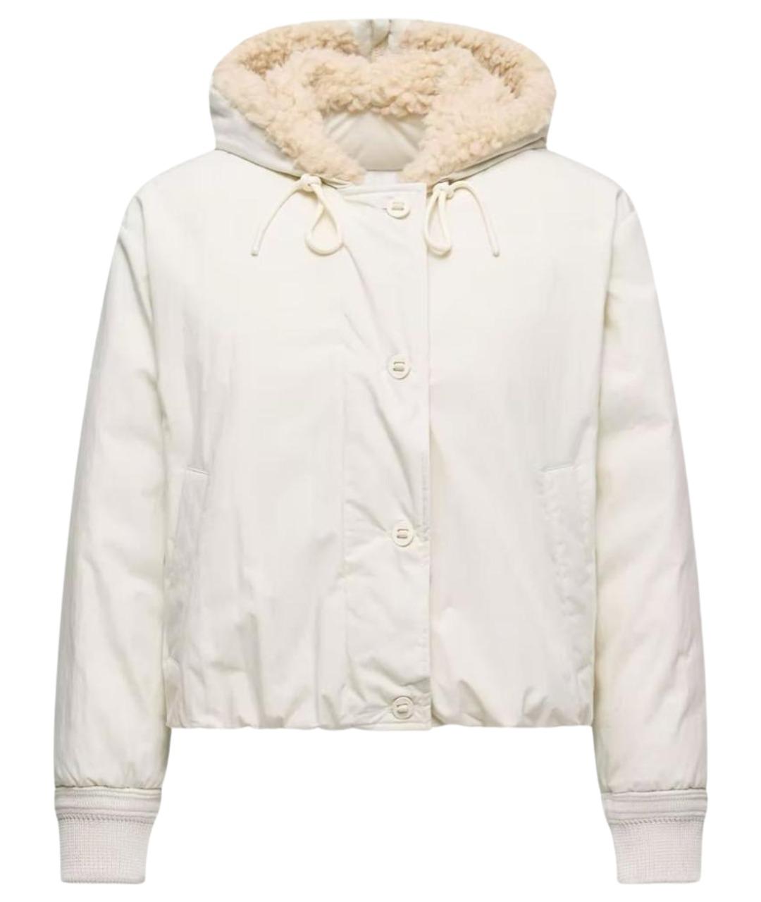 MONCLER Белый пуховик, фото 1