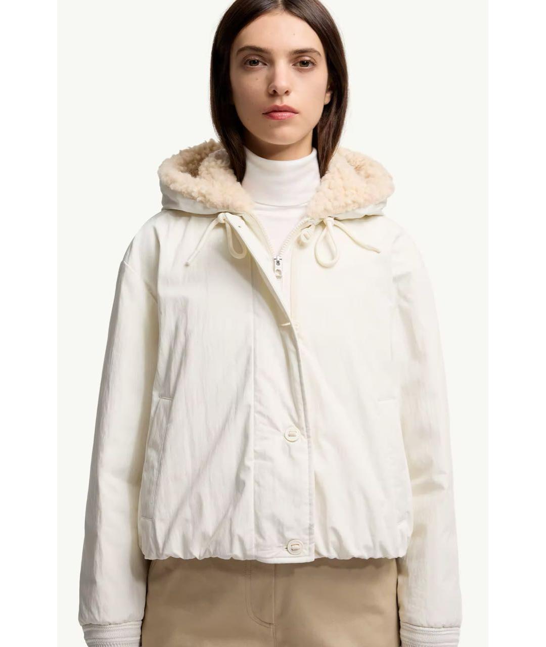 MONCLER Белый пуховик, фото 4