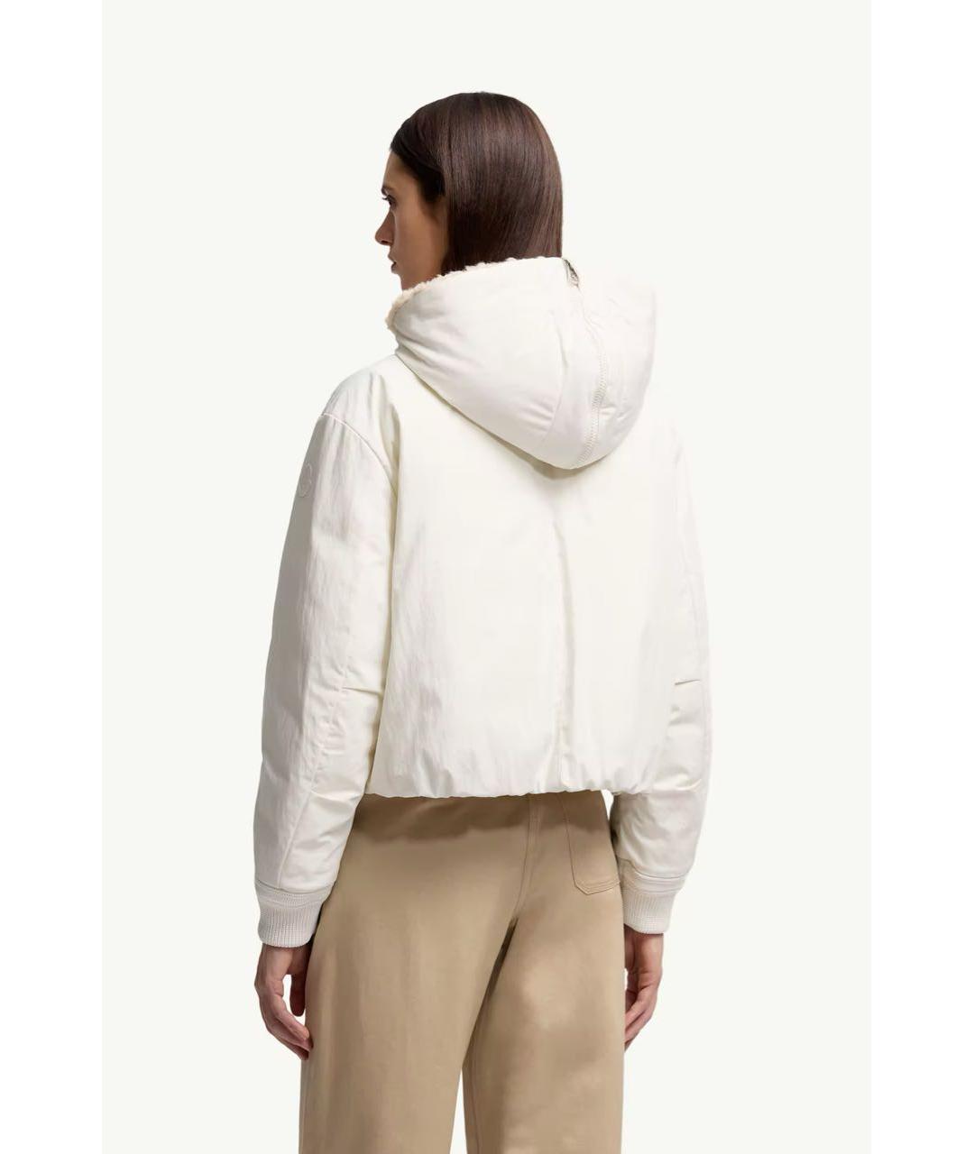 MONCLER Белый пуховик, фото 3