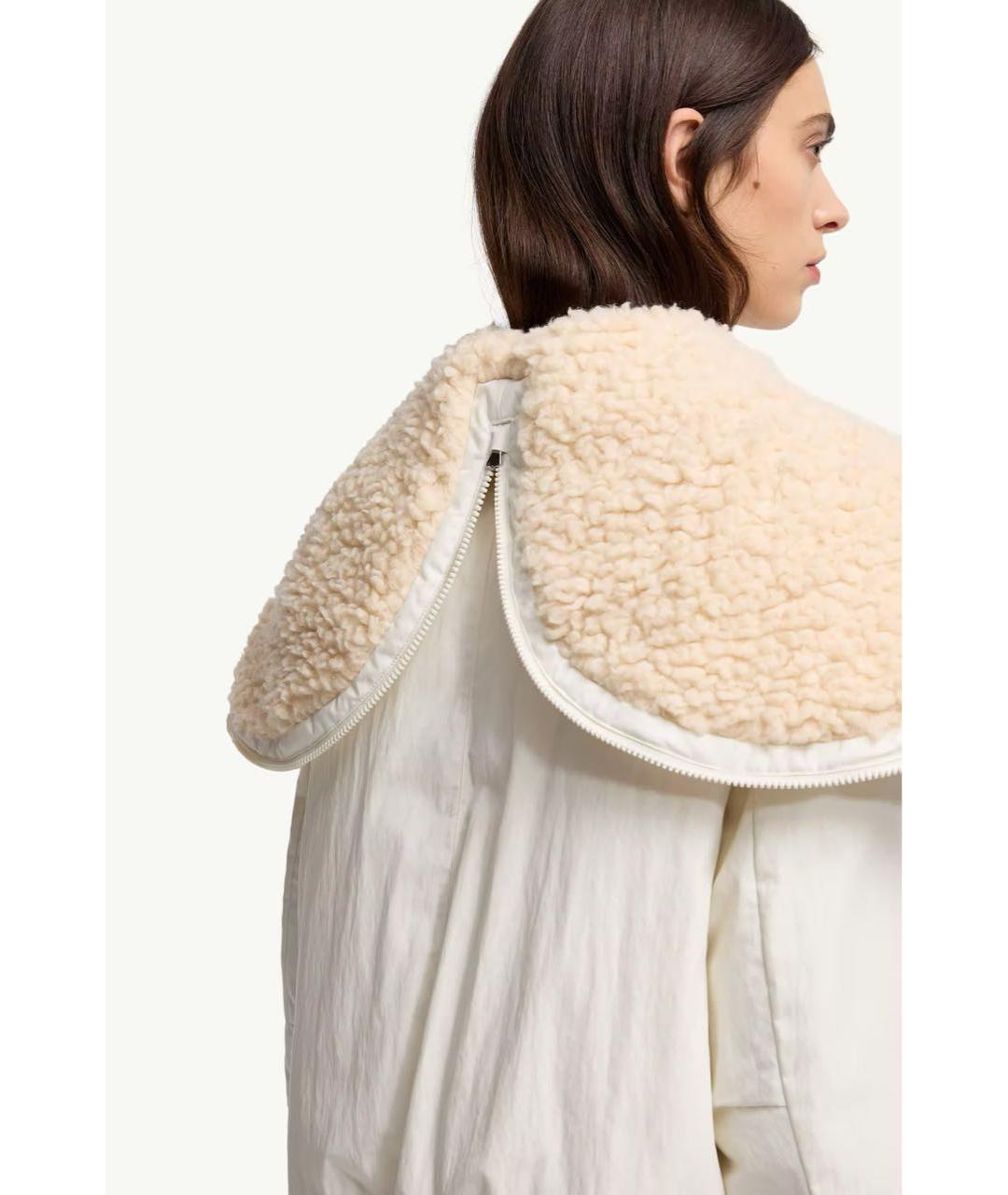 MONCLER Белый пуховик, фото 5