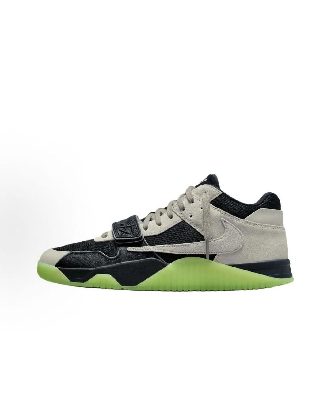 JORDAN Бежевые замшевые высокие кроссовки / кеды, фото 2