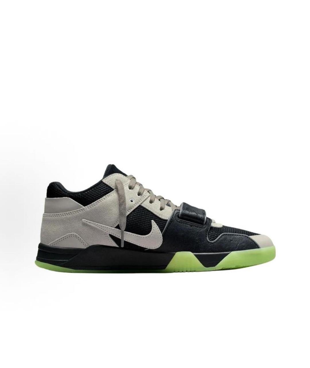 JORDAN Бежевые замшевые высокие кроссовки / кеды, фото 4