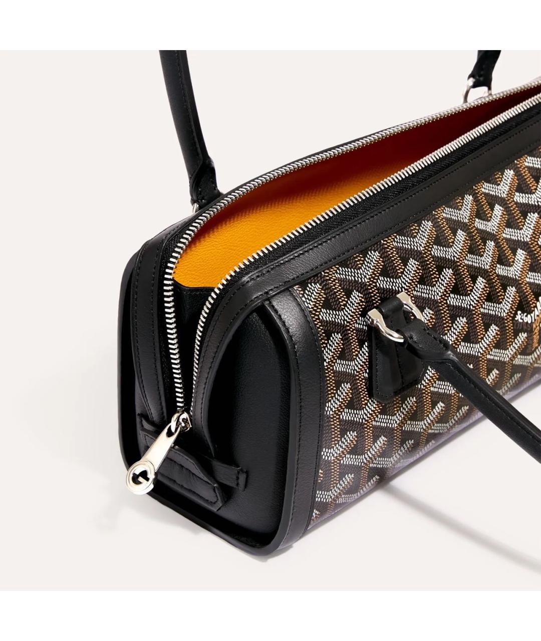 GOYARD Черная кожаная сумка через плечо, фото 2