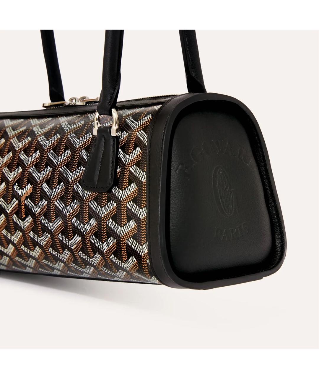 GOYARD Черная кожаная сумка через плечо, фото 3