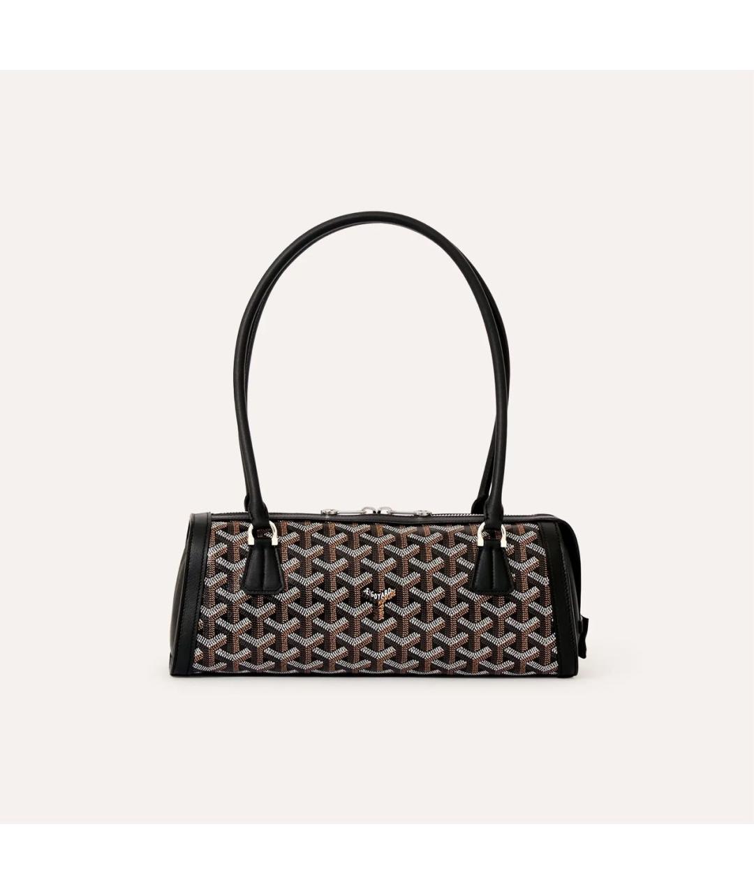 GOYARD Черная кожаная сумка через плечо, фото 4